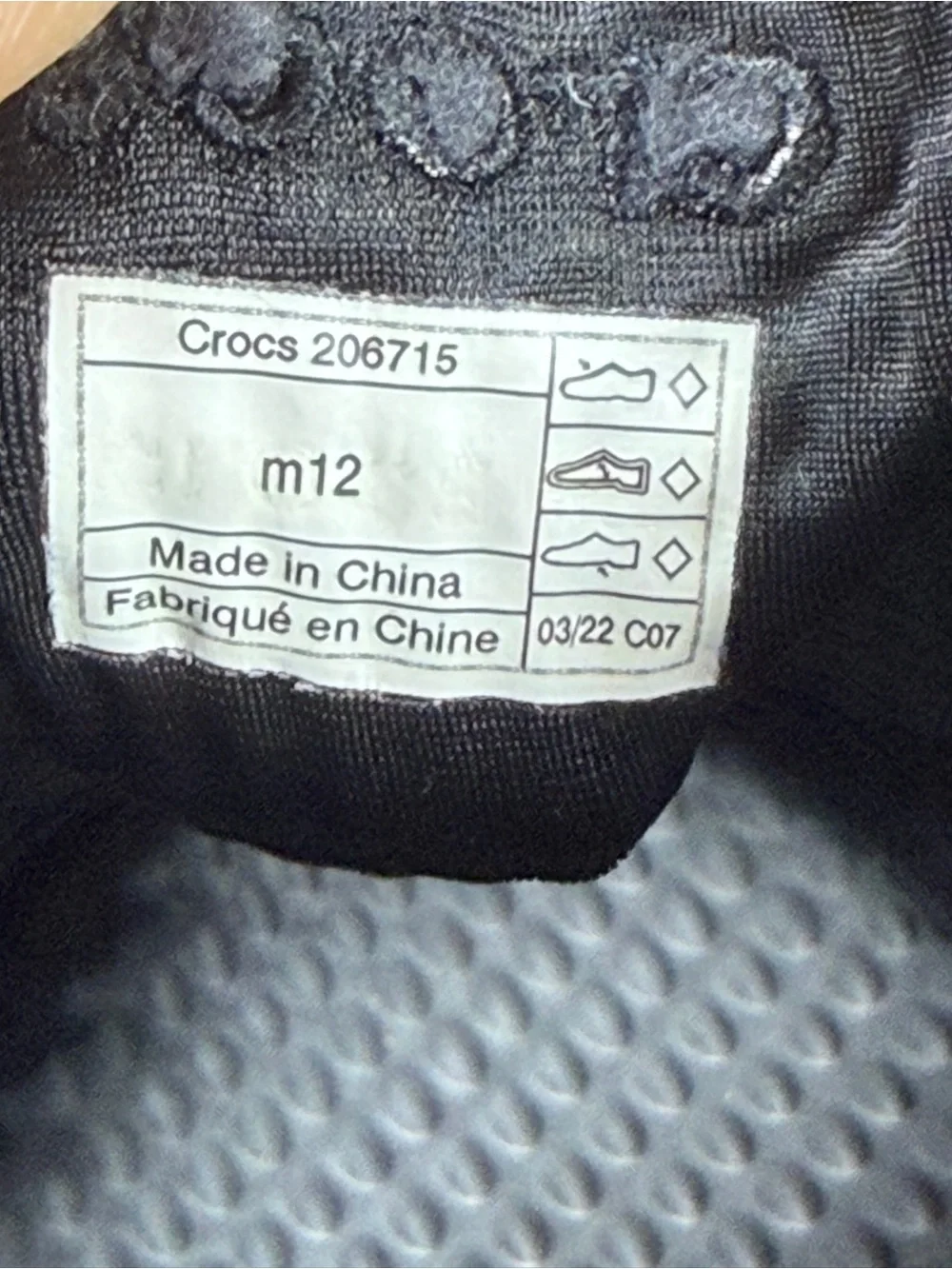Crocs LiteRide 360 Pacer Black Slate Gray Men's Size 12 Sneaker 206715